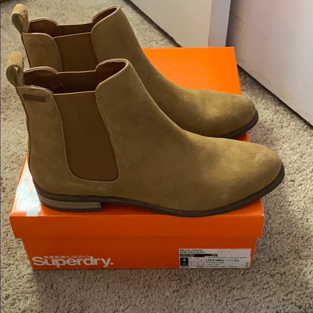 Superdry millie suede chelsea boots